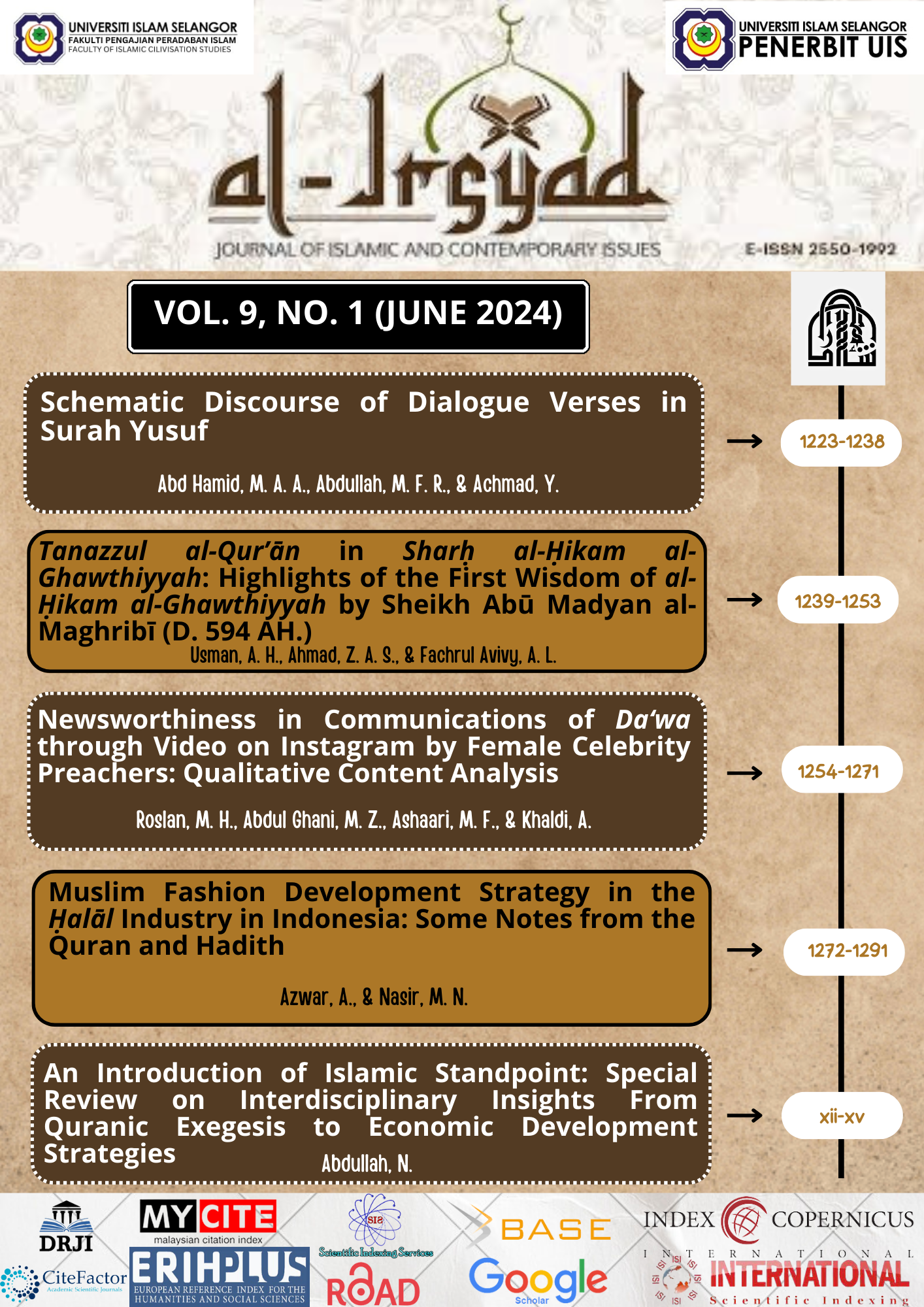 List of the Articles for Vol. 9, No. 1, June 2024