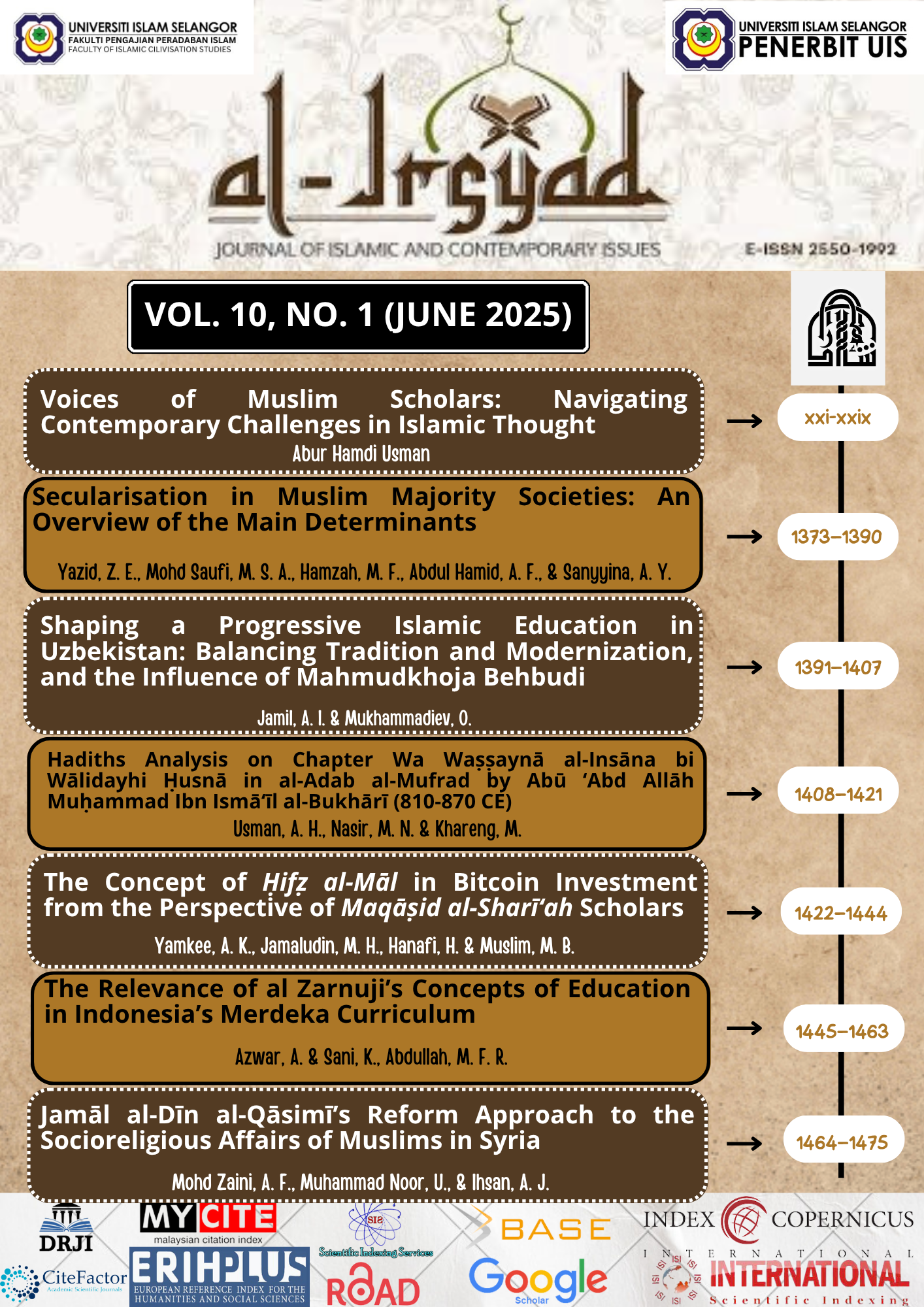 Introduction of Vol. 10, No. 1, June 2025